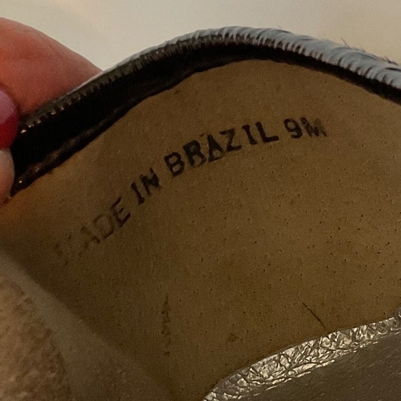 BERNARDO Ballet Buckle Calf Hair Animal Print Flats Size 9 - Picture 5 of 9